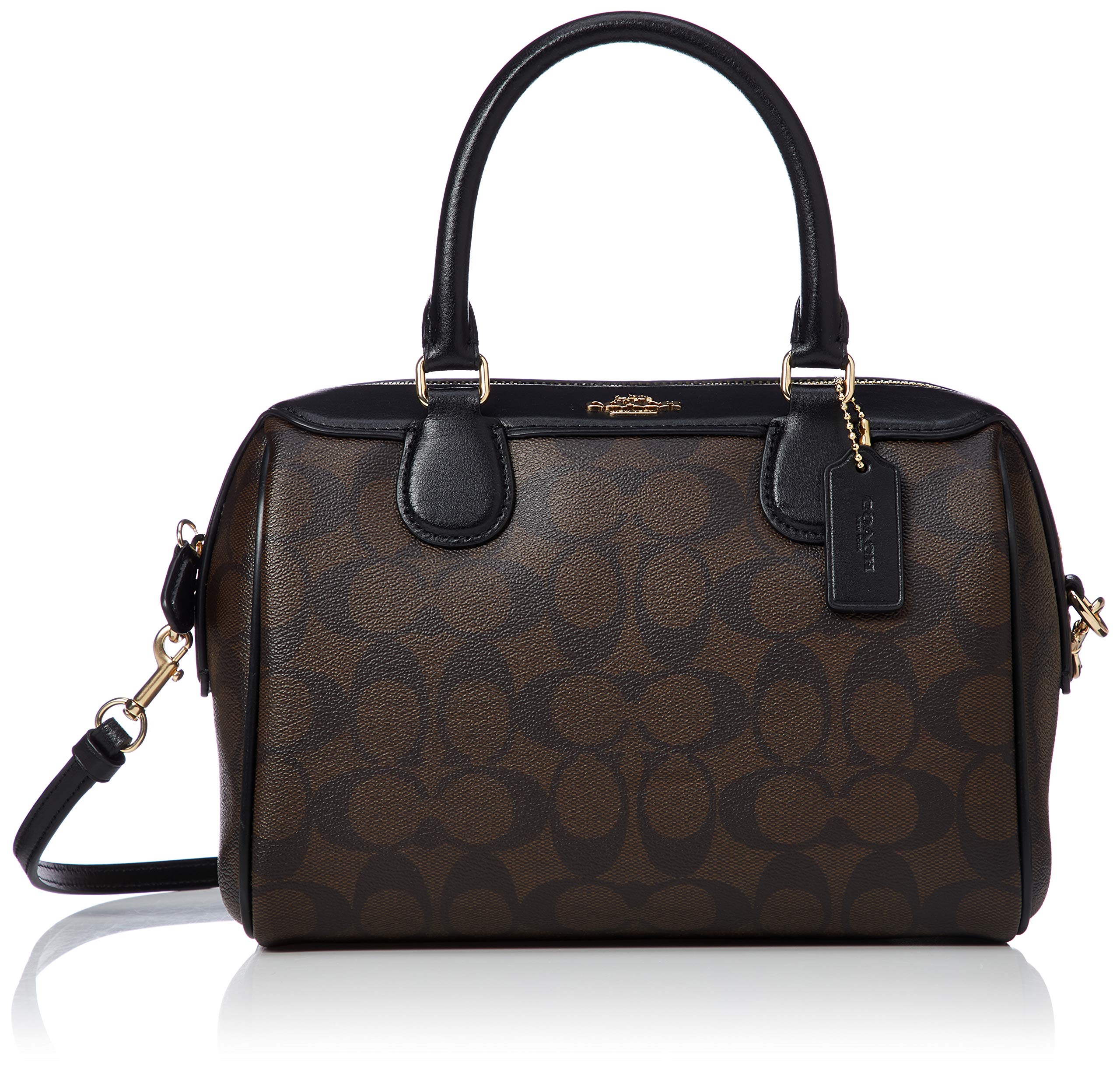 Coach Handbag F0 Signature PVC leather WAY Brown/black