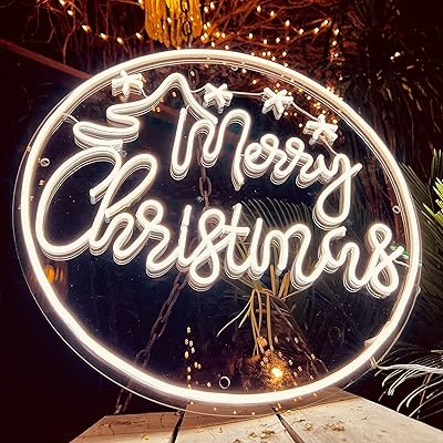 34 厘米大型霓虹灯用于墙壁装饰,卧室,客厅,酒吧,派对,圣诞装饰,圆形