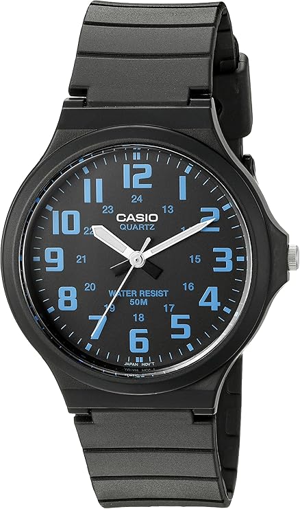 casio 卡西欧 男士"易读"石英休闲手表,mw240-2bv : casio: 亚马逊