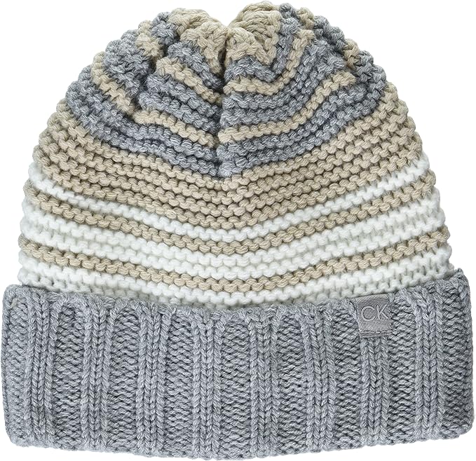 calvin klein 女式杂色条纹帽子