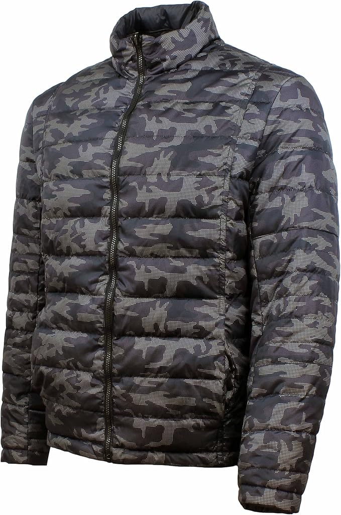 男士双面迷彩羽绒服夹克滑雪服