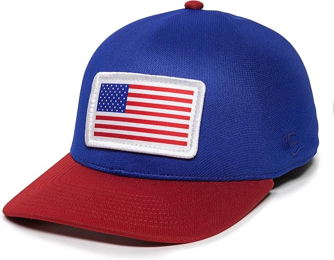 美国国旗升华补丁一触式帽子 - proflex 棒球帽男女适用
