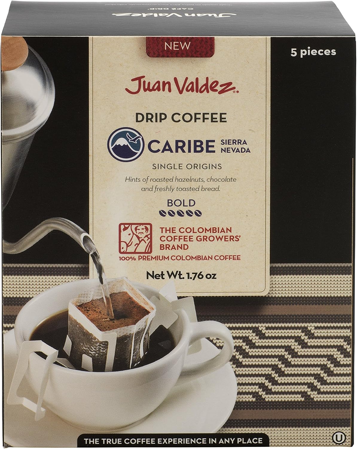 Juan Valdez 醇厚加勒比滴滤咖啡, 50g 