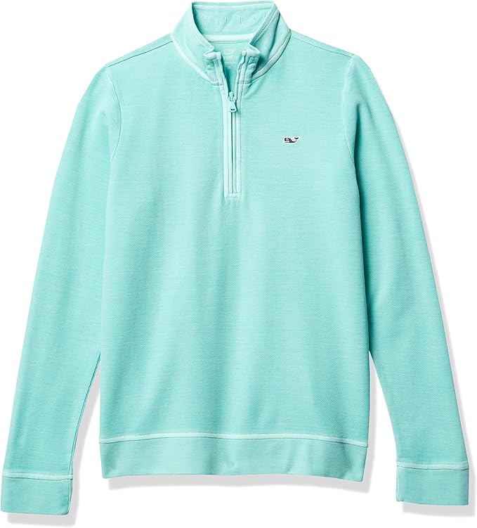 vineyard vines 男孩咸水1/2拉链套头衫