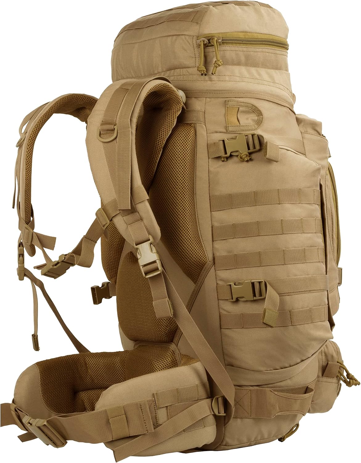 xmilpax 内部框架背包*帆布背包战术molle 包适用于背包徒步旅行露营