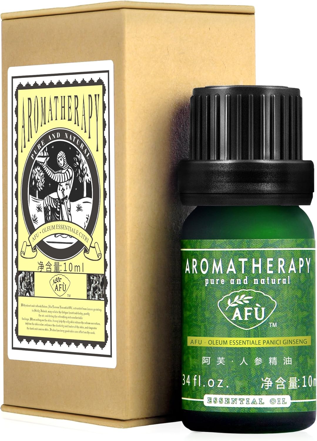 Afu阿芙人参精油10ml 亚马逊中国 个护健康