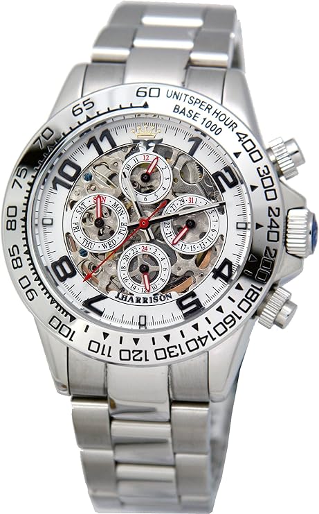 [约翰哈里森] 手表 jh-003sw 银色 : 亚马逊中国: 钟表