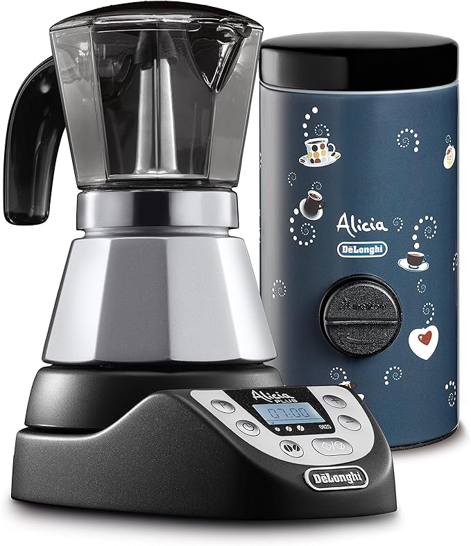 b alicia plus 电动咖啡机 银色 黑色/蓝色 2-4 tazze 5513298301