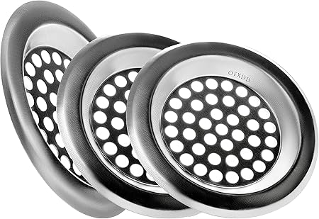 假发排水器 浴室水槽过滤不锈钢 排水保护浴缸6 35 厘米 排水器排水孔盖金属 3 件装 Ofxdd 价格报价图片 亚马逊中国