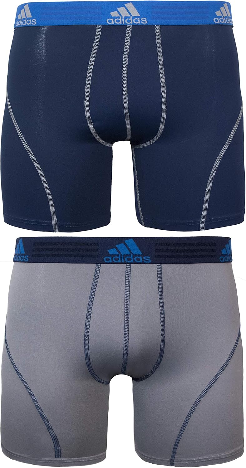 adidas 阿迪达斯 男士运动性能平角内裤,2件装