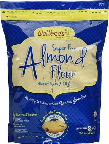 Wellbee S Super Fine Blanched 杏仁面粉 粉末5磅 亚马逊中国 食品
