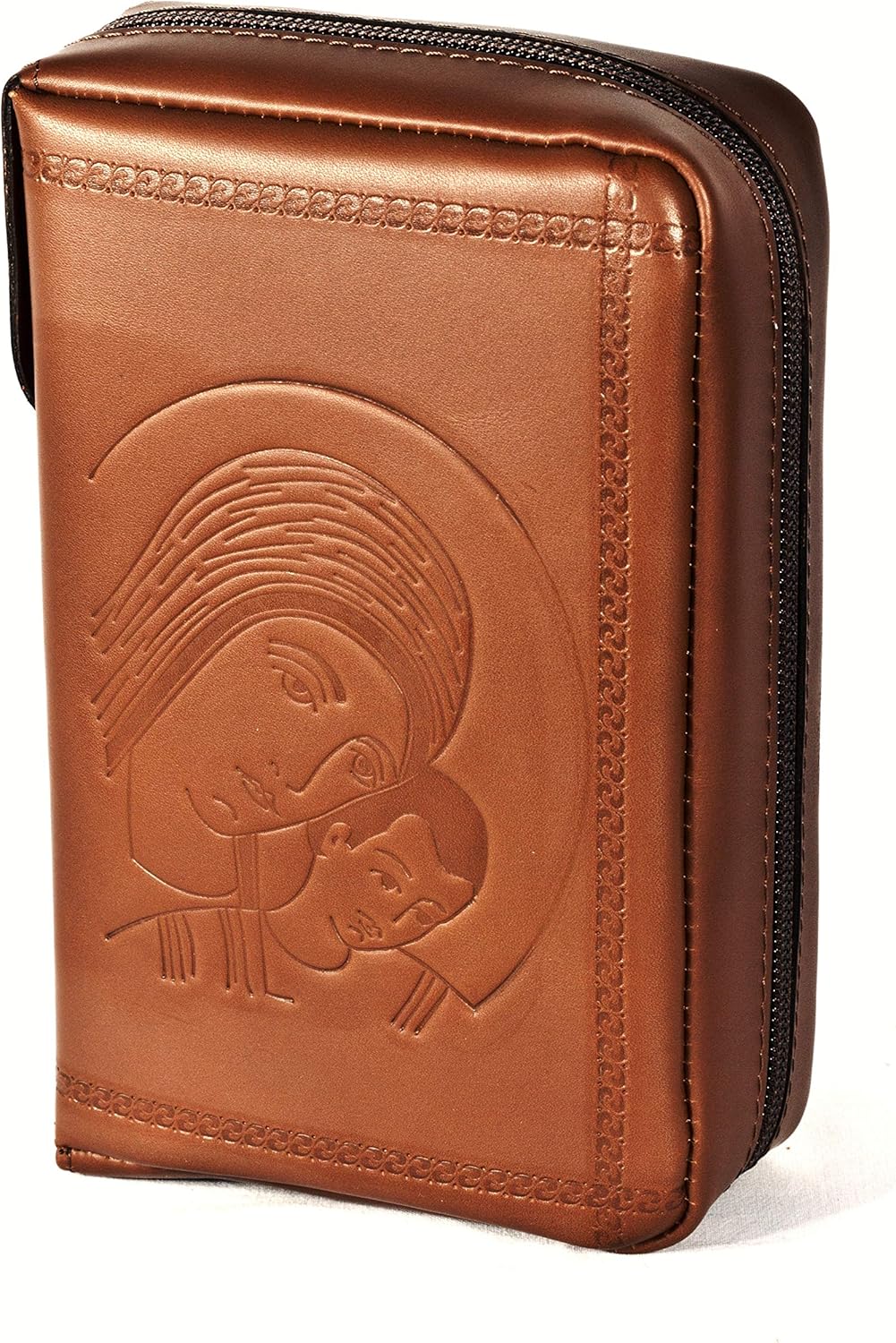 adriatica 圣经工作室dehoniana 皮革保护套,棕色