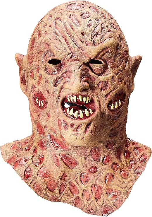 rubiescostumenightmareonelmstreet豪华头顶乳胶freddy面具