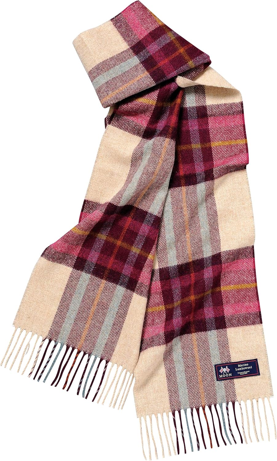 丸真 围巾 英国 moon社 使用羊毛材质 バックデン 25×180cm