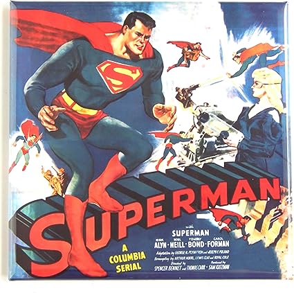 超人系列电影海报冰箱磁贴 3 X 3 英寸 亚马逊中国 家居