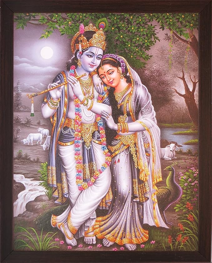 handicraftstore lord krishna &amp; radha 森林