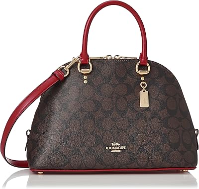 coach 蔻驰 手提包 标志印花系列, im/brown1941red, free size