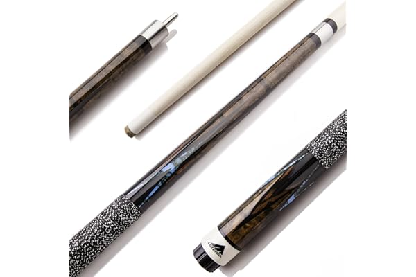 32 厘米优质枫叶台球杆不锈钢接头和 8 层皮革尖头 - 2 件