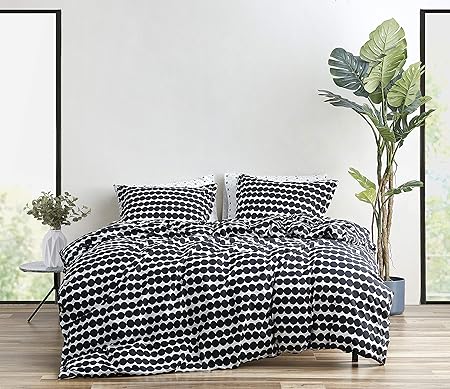 Marimekko Rasymatto 黑色棉质被套套装 普通双人床 中号双人床 Ushsfn 3 Marimekko 价格报价图片