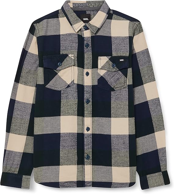 vans box 法兰绒男孩衬衫