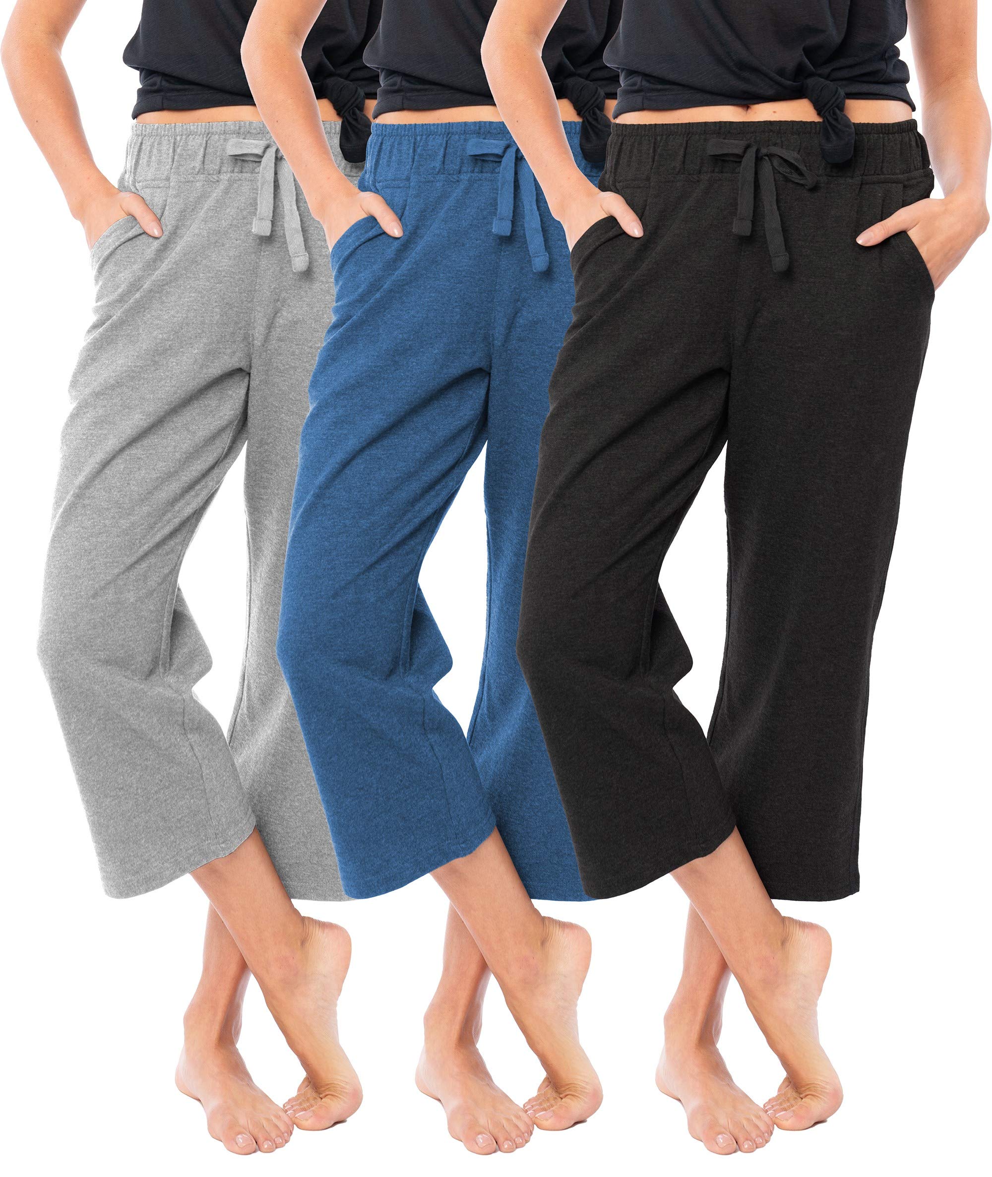 Sexy Basics Women's Pieces Soft loop Wool Casual/Activity Comfort capris Jogging Yoga Bottoms Casual pants and sweatpants