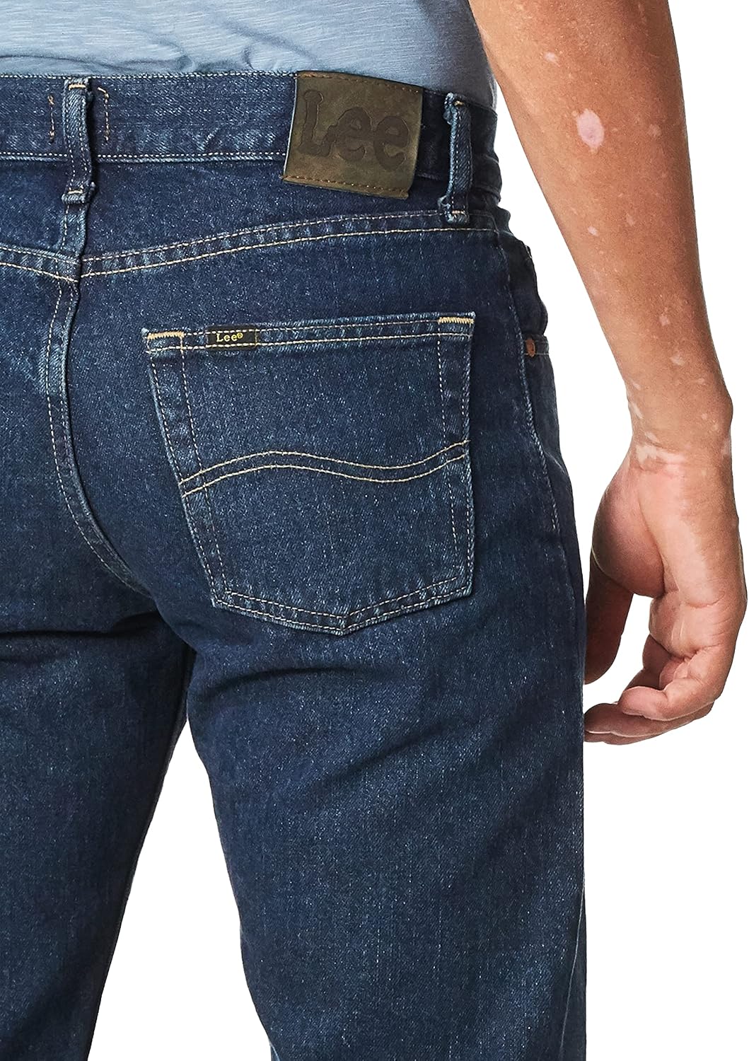 lee 男士 常规版型直筒牛仔裤 【lee】 服饰箱包 - 亚马逊中国