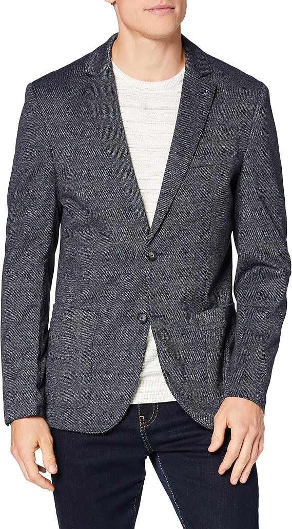 tom tailor 男士斜纹外观西装外套