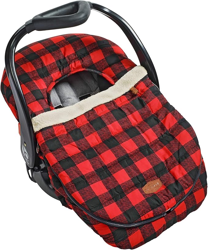 jj cole汽车座椅套腮红色 buffalo check