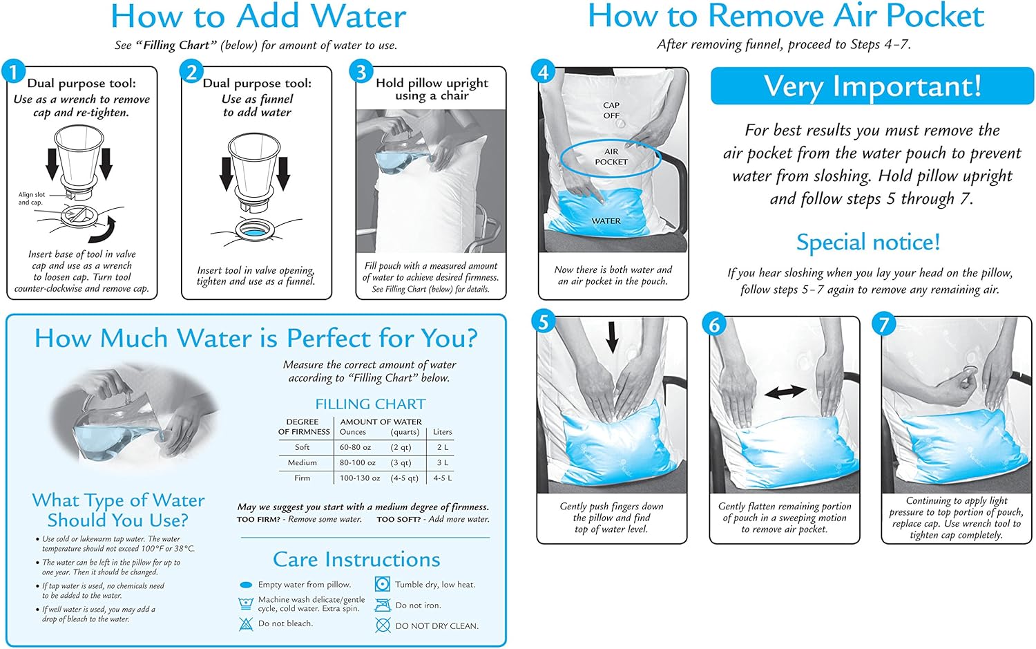 亚马逊进口直采 Mediflow 美的宝纤维填充安眠水枕头 两只装 Mediflow Original Waterbase Pillow 价格报价图片