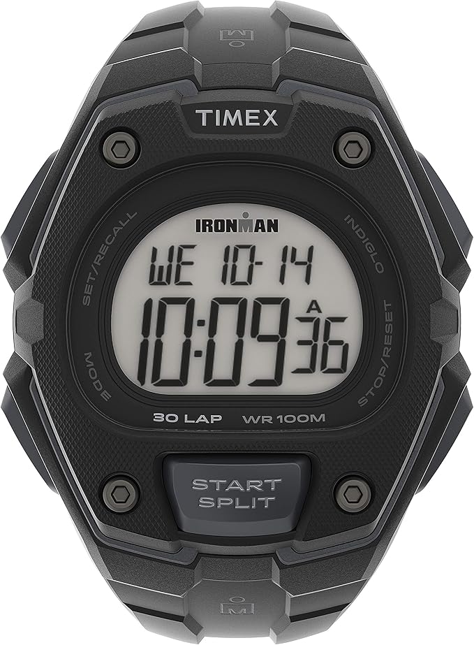 timex ironman 30-lap 全尺寸手表,black