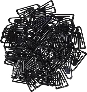 laurel 塑料回形针 ps,35 毫米,袋子,黑色