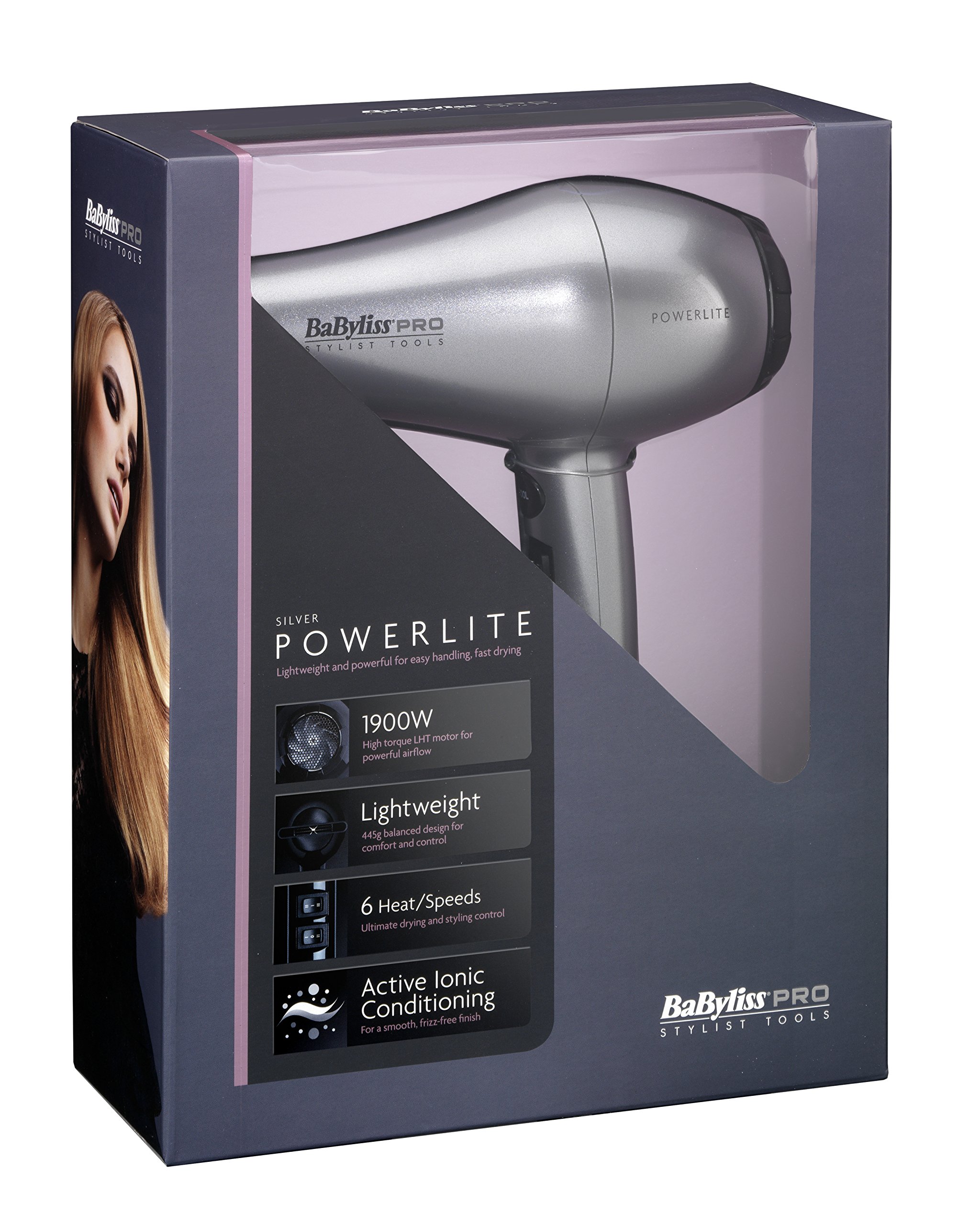 babyliss powerlite Hair Dryer Silver