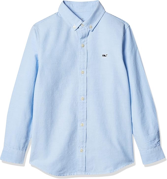 vineyard vines 男童牛津长袖鲸鱼衬衫