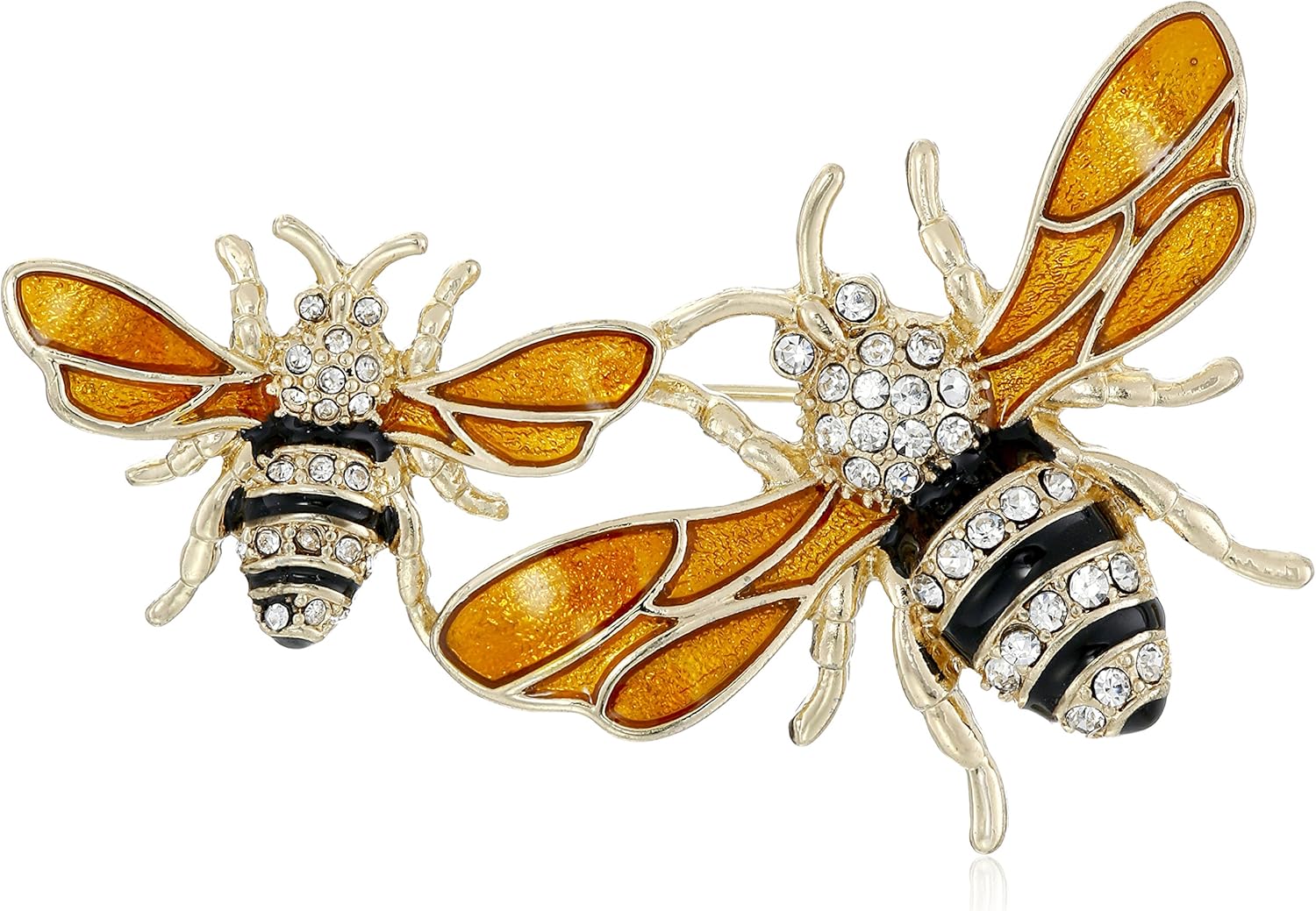 napier"经典"盒装金色和黄色bee 胸针