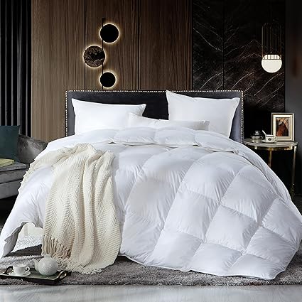 Egyptian Bedding 奢华的加利福尼亚王king Cal King Size大小西伯利亚鹅绒被 羽绒被