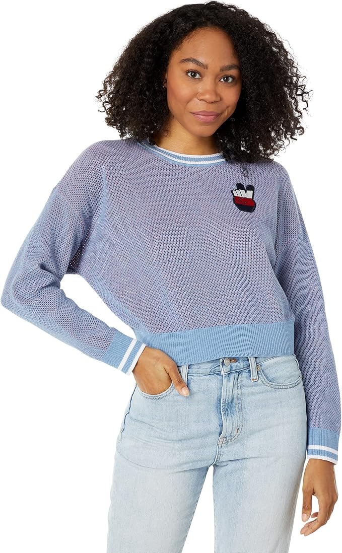 tommy hilfiger 汤米·希尔费格 tommy jeans 女士网眼针织毛衣