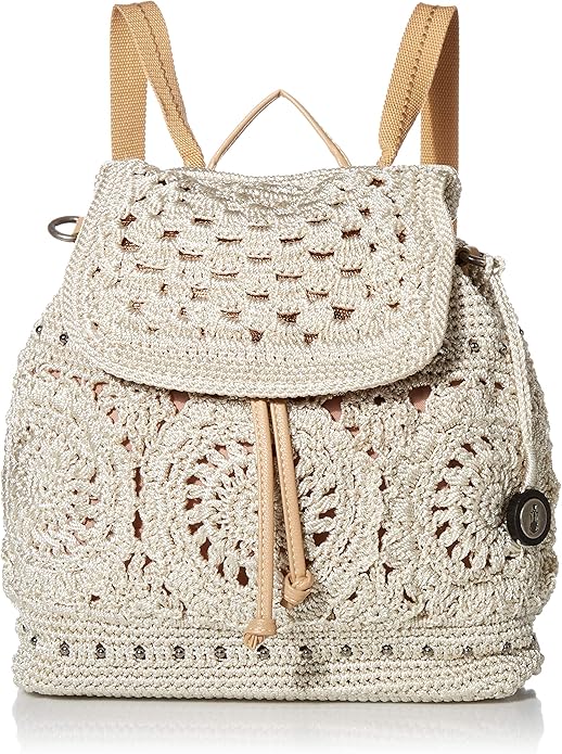 the sak sayulita 钩针编织背包 natural medallion 单一尺寸