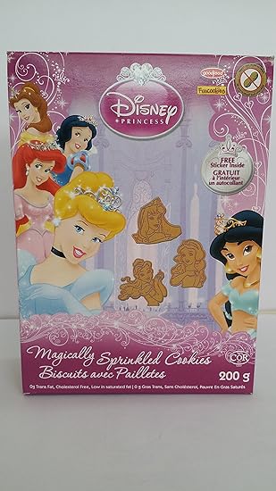 Disney迪士尼公主曲奇饼干 加拿大进口 亚马逊中国 食品