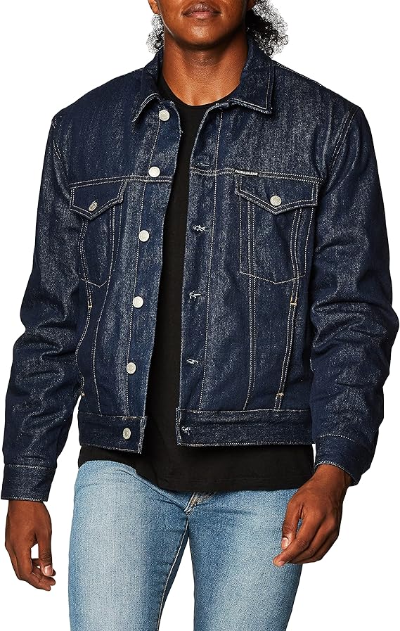 calvinklein男士卡车司机牛仔夹克