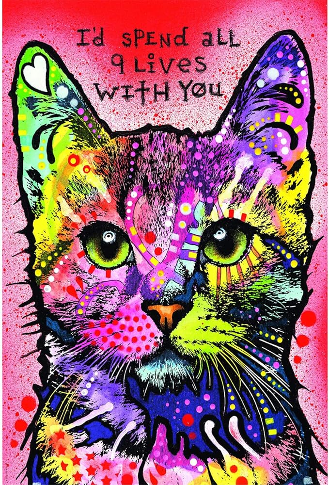 hartop 儿童*拼图 1000 块,木质拼图彩色猫,趣味 diy 玩具,创意礼品