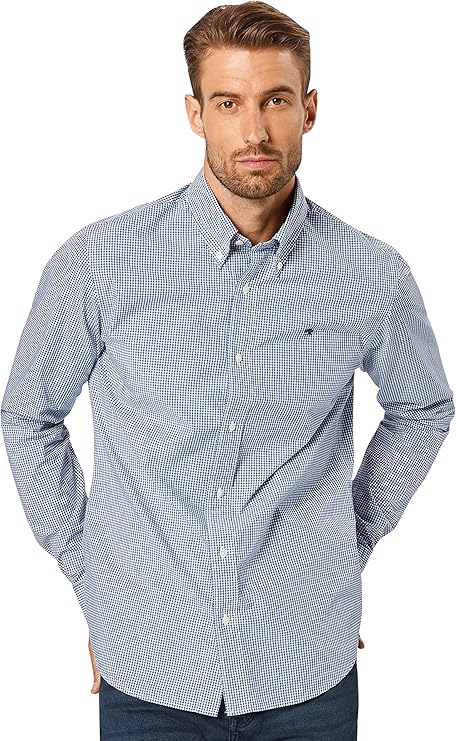 scotch &amp; soda nos crispy poplin 男士 常规版系扣休闲衬衫