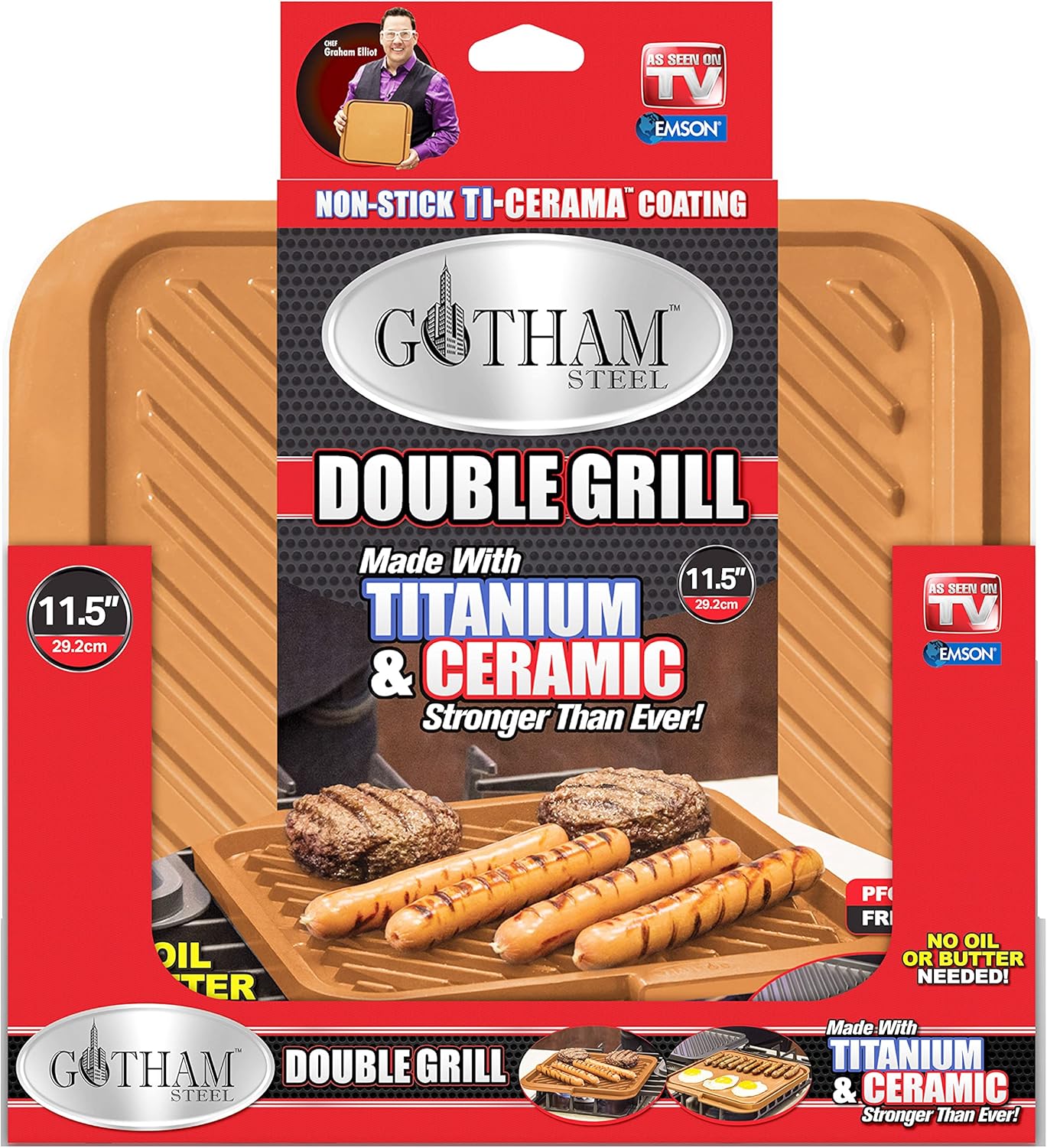 1220 this classic ceramic and titanium nonstick double grill