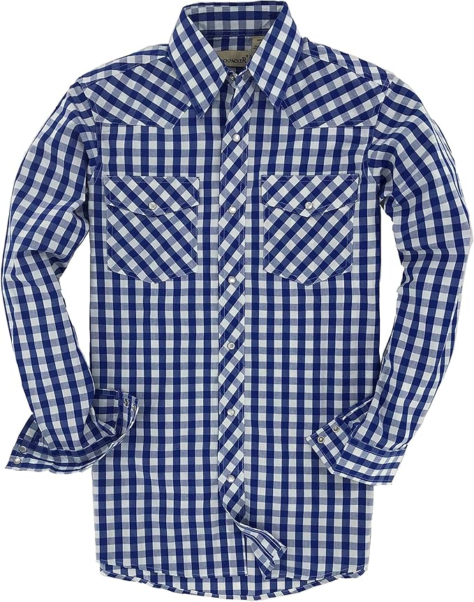 backpacker 男式长袖格子西式衬衫