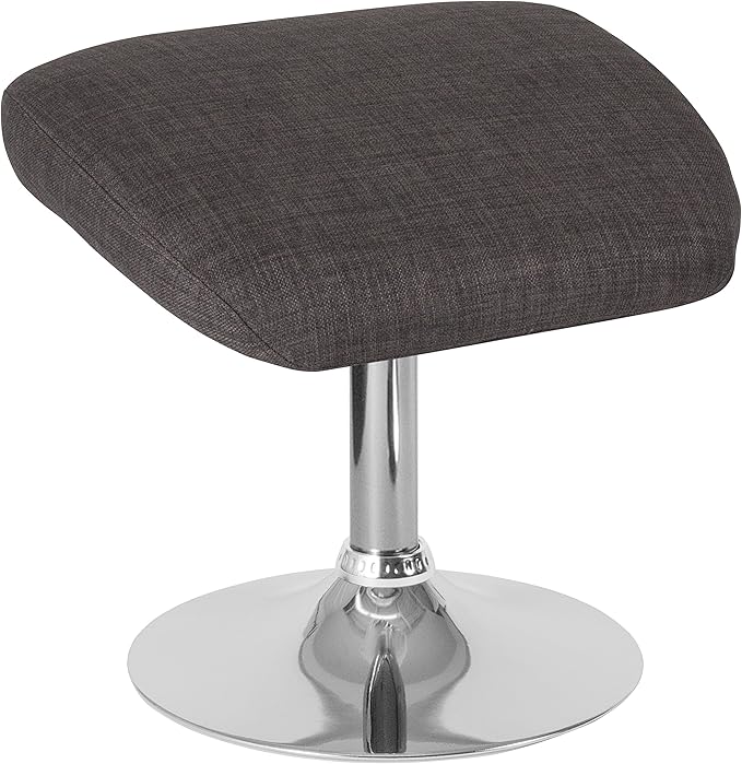 flash furniture egg 系列深灰色面料 ottoman