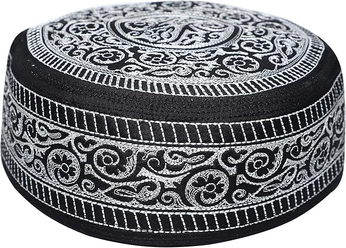 eid namaz kufi 男式 koofi 手工刺绣祈祷帽巴基斯坦topi