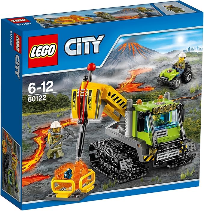 lego 乐高 city 系列 火山探险履带式潜孔钻车 60122 6-12岁 积木玩具
