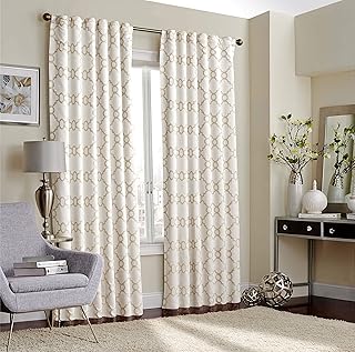 eclipse correll 卧室窗帘,单幅,132.08 厘米 x 241.34 厘米,象牙色