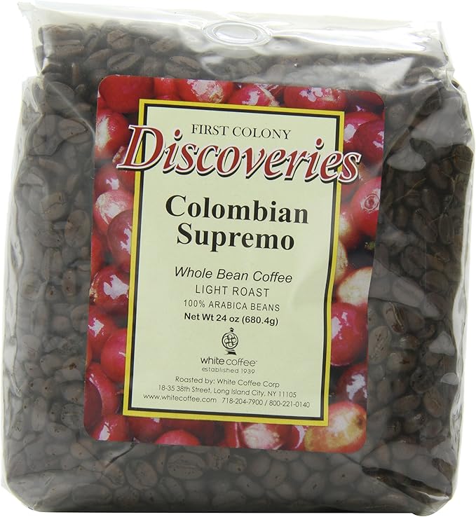 first colony 全豆咖啡,哥伦比亚supremo,24盎司