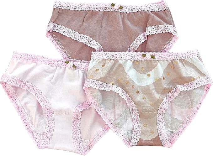 esme 女童和大女孩内裤套装,适合敏感肌肤儿童
