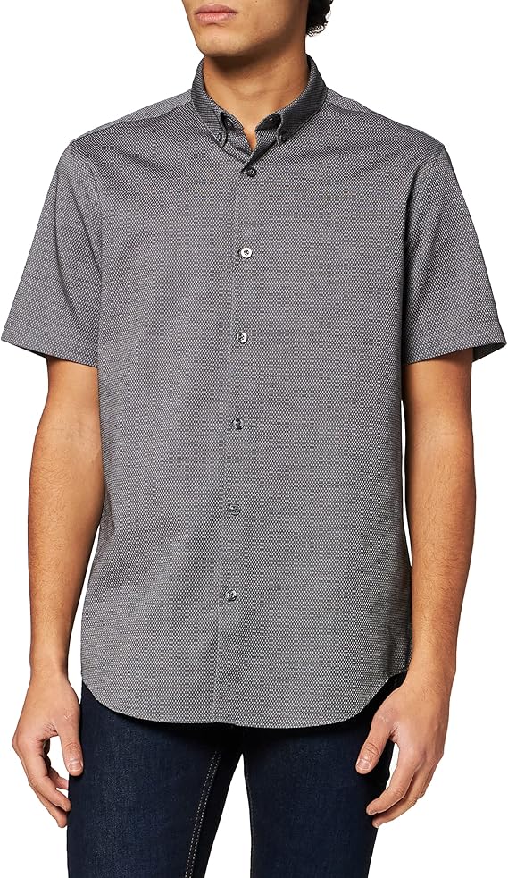 t 恤男式纹理休闲短袖衬衫 【t-shirts】 服饰箱包 - 亚马逊中国